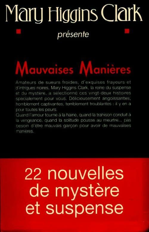 Mauvaises manières - Mary Higgins Clark