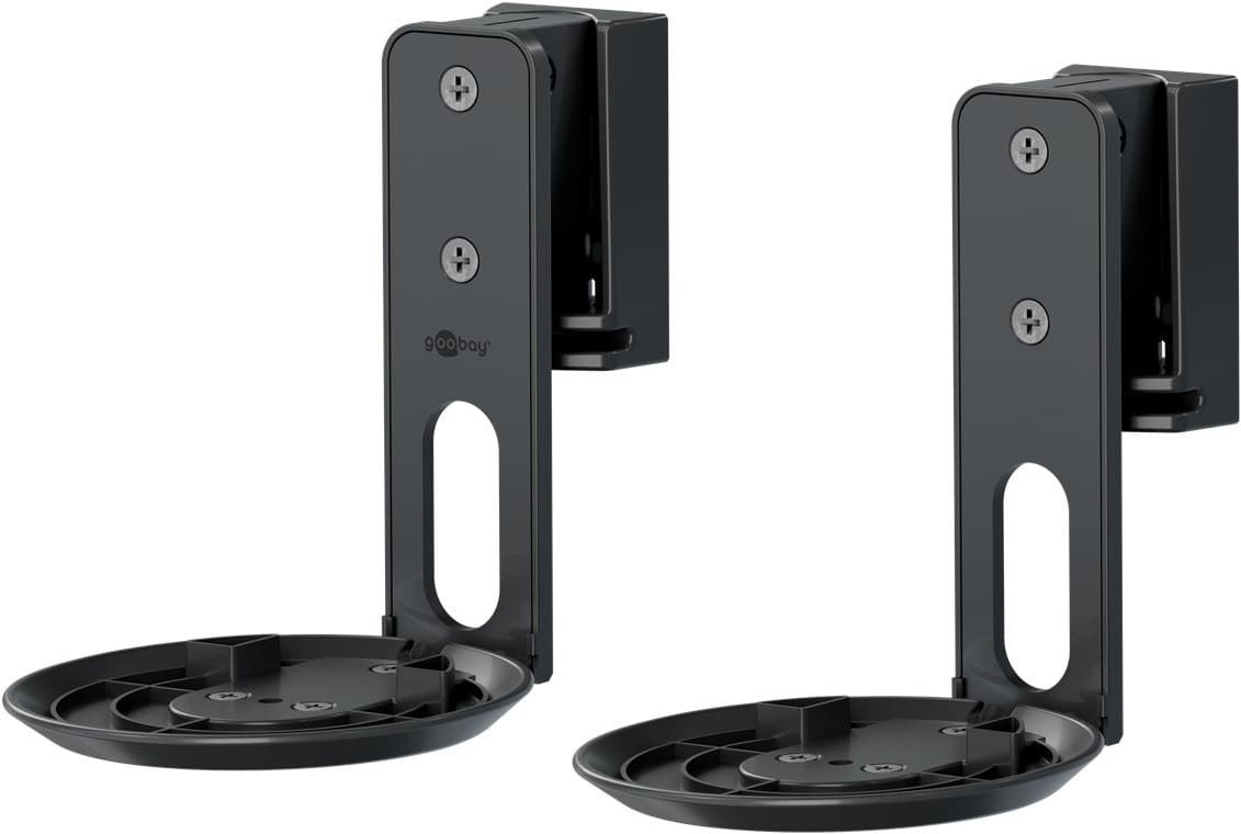 Support mural pour haut-parleur Goobay Modern Era 1 Flex, noir